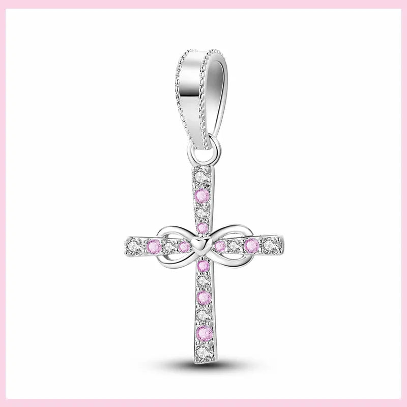 PAMELA 925 Sterling Silver Angel God Of Love Charms Wing Beads DIY For Original Pendant Bracelets Feather Jewelry For Women Gift