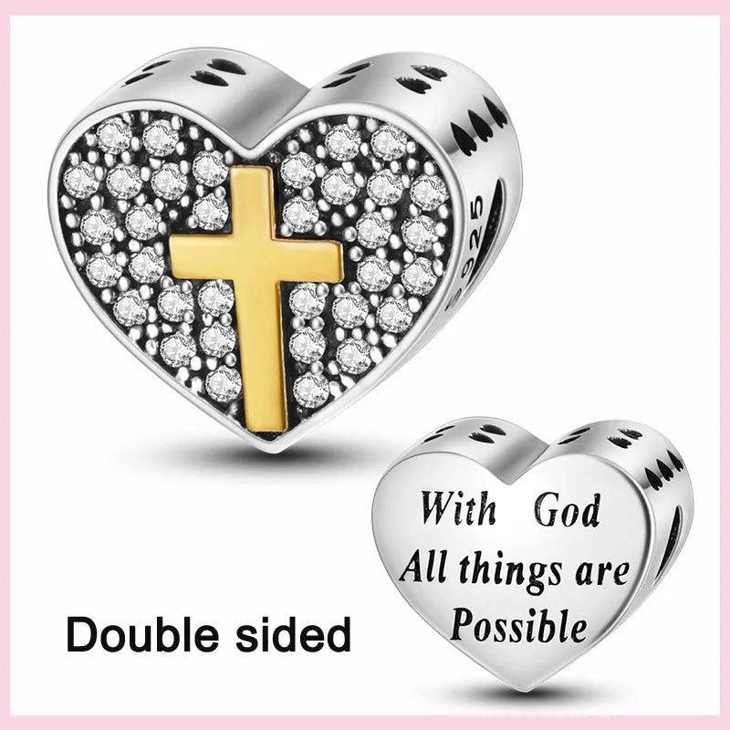 PAMELA 925 Sterling Silver Angel God Of Love Charms Wing Beads DIY For Original Pendant Bracelets Feather Jewelry For Women Gift