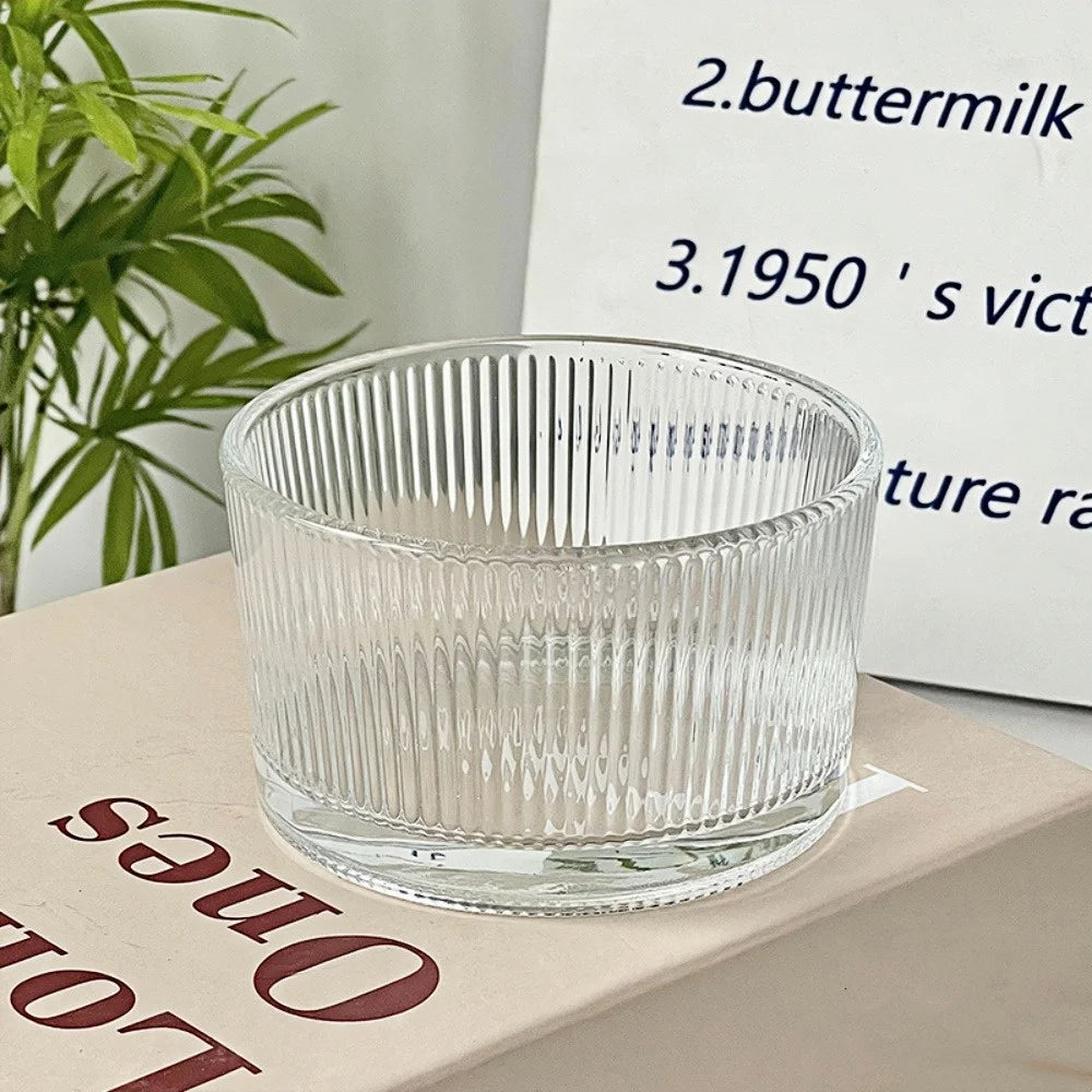 Ins Style Glass Cup - High-Quality Ice Cream, Yogurt, Dessert, and Pudding Bowl for Women - Perfect for Summer and Home Use