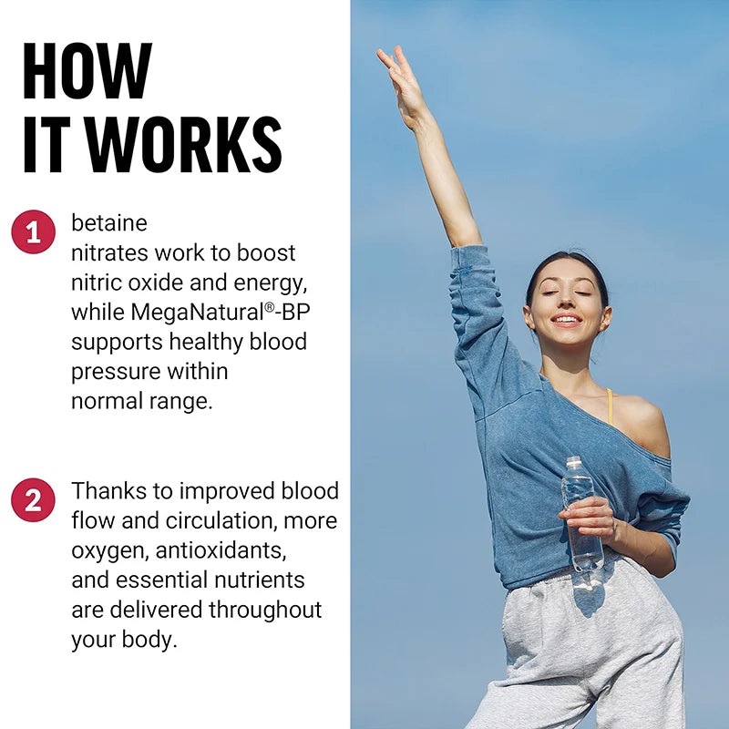 Beet Root Capsules - Blood Pressure Support, Heart Health, Improves Circulation, Blood Flow