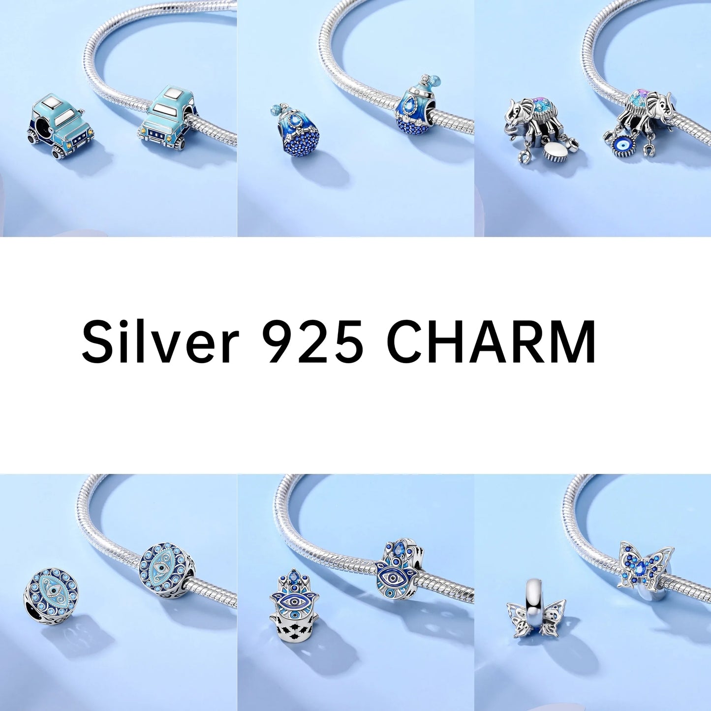 PAMELA 925 Sterling Silver Angel God Of Love Charms Wing Beads DIY For Original Pendant Bracelets Feather Jewelry For Women Gift
