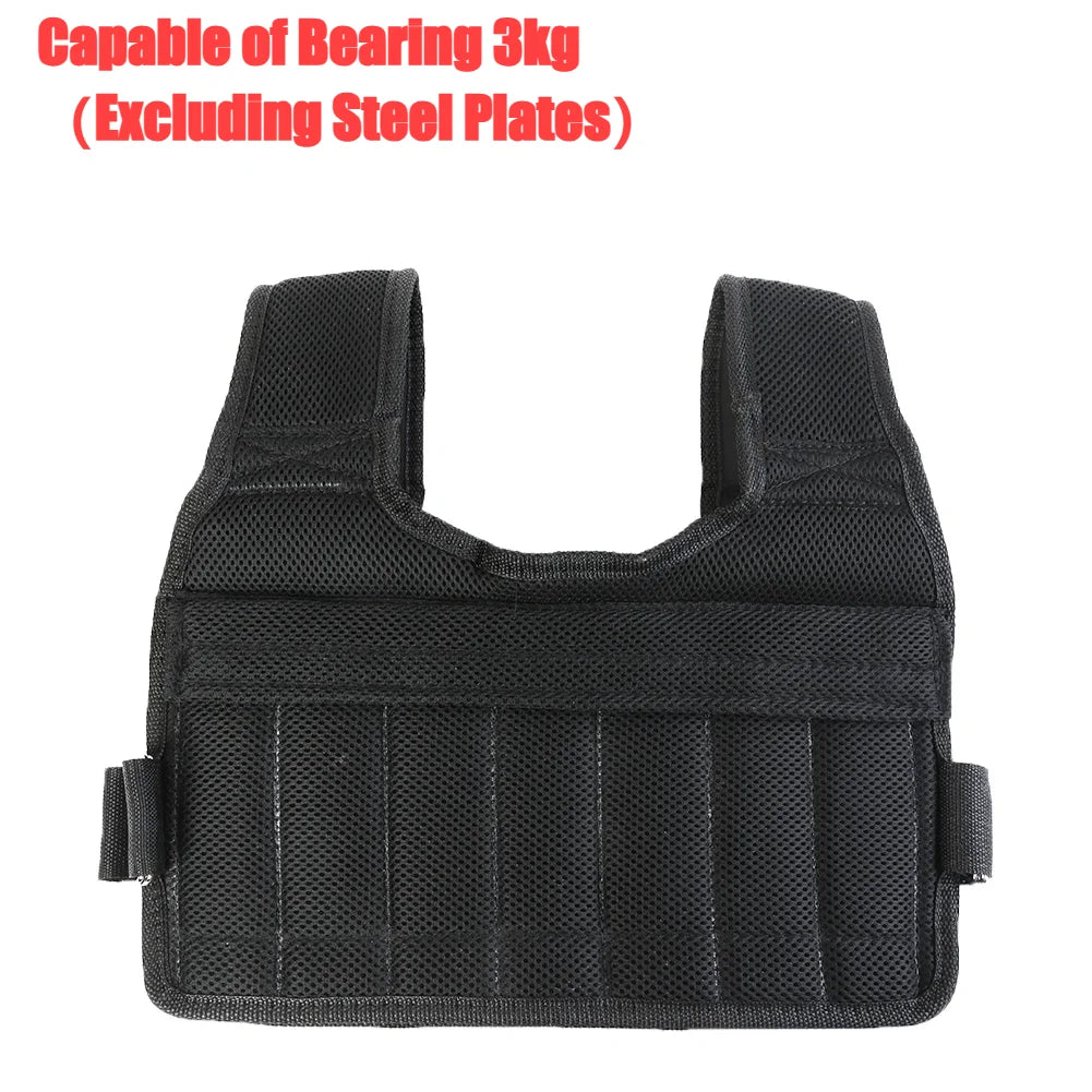 3/15/20/50kg Weight Training Suit Empty Bag Fitness Running Vest Adjustable Weight Jacket Workout Equipment for Workout Jogging