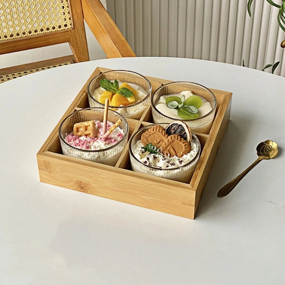 Ins Style Glass Cup - High-Quality Ice Cream, Yogurt, Dessert, and Pudding Bowl for Women - Perfect for Summer and Home Use