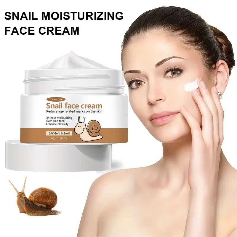 Korean Snail Essence Cream Collagen Moisturizing Hyaluronic Acid Moisturizer Nourishing Whitening Anti Wrinkle Facial Skin Care