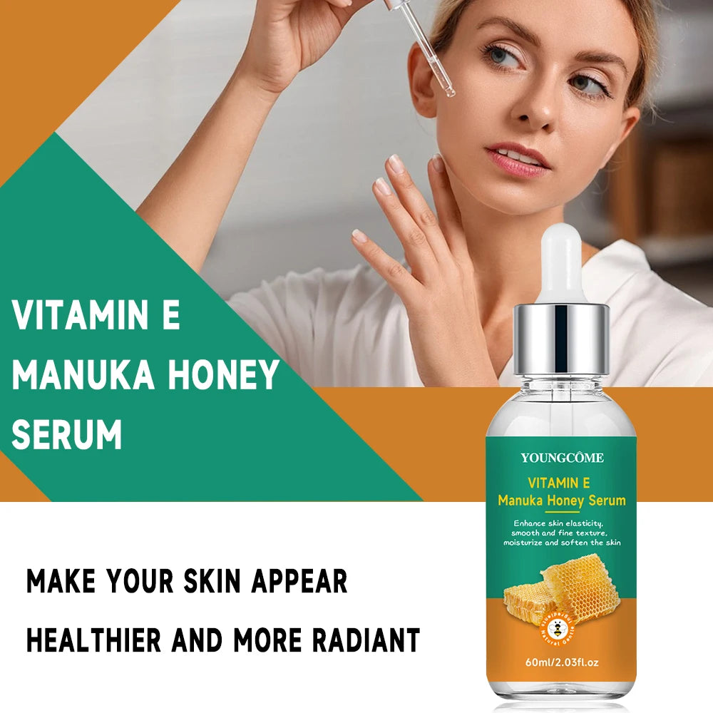 Vitamin E Manuka Honey Essence Moisturizing Face Serum Korean Skincare Products Antiwrinkle Facial Serum40ml/60ml 2025 NEW