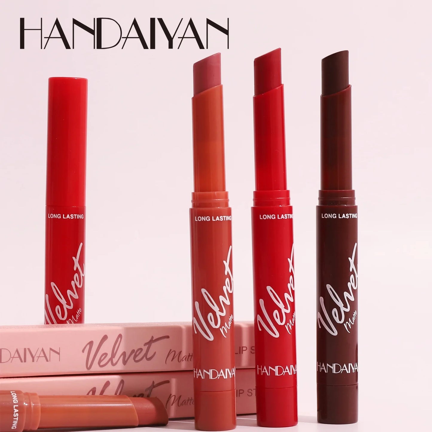 8 Colors Sexy Matte Lipstick Waterproof Long Lasting Color Rendering Non-stick Velvet Lips Liner Pencil Woman Makeup Cosmetics