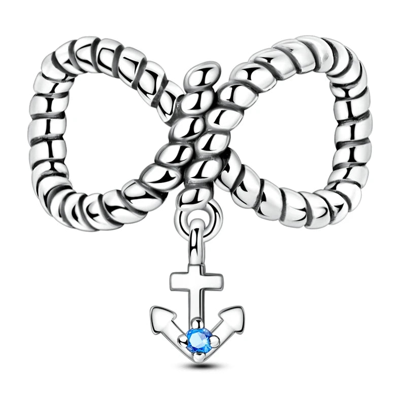 PAMELA 925 Sterling Silver Angel God Of Love Charms Wing Beads DIY For Original Pendant Bracelets Feather Jewelry For Women Gift