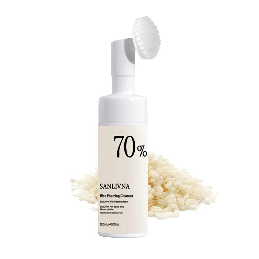 Rice powder toner Rice essence toner Rice grain cleansing foam facial cleanser Niacinamide whitening essence Moisturizing