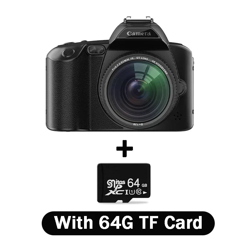 D5 Digital Camera 4K DSLR Camera with 16X Dual Camera Night Vision Lens Professional Digital Camera 1080P HD Video Camera