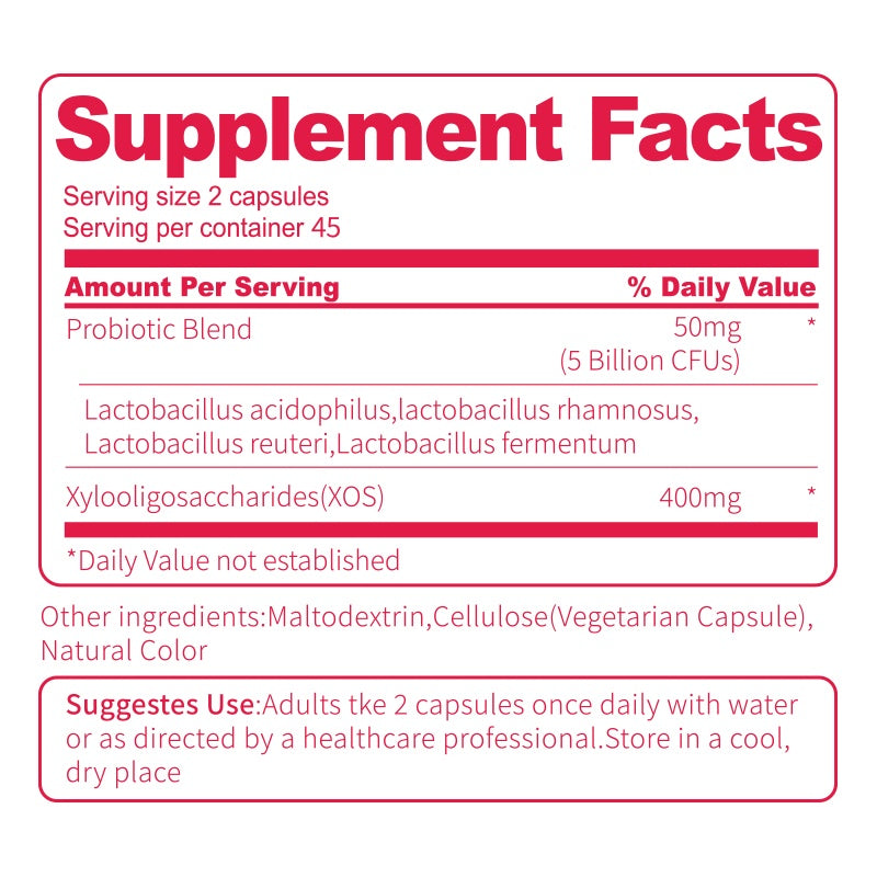 BSYS Vaginal Probiotic Capsules Vaginal Health Support Formula Yeast Balance UTI Prevention Aid Menopausal Wellness Vaginal Dryness Relief Antibiotic Support Immune Boost