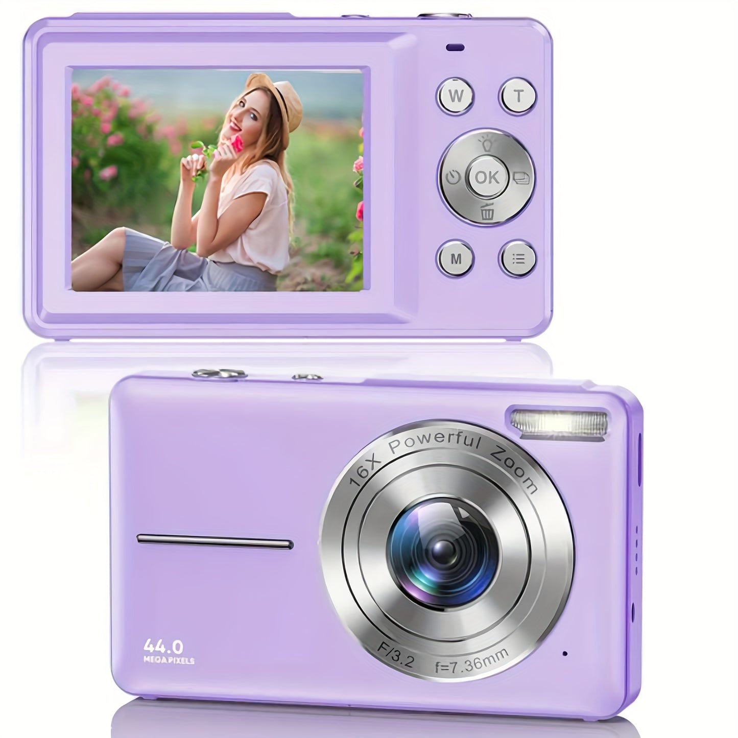 1080P HD Digital Camera 16x Digital Zoom Camera For Video Blogging 2.4-inch LCD Rechargeable Camera Photography Professional Camera With Support For Taking Pictures, Lnstant Camera, Vlogging Camera, Recording Videos And Webca