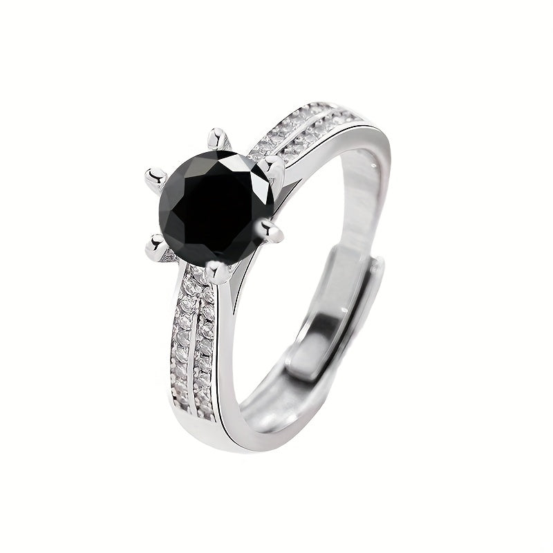 Original Tancise 925 Pure Silvery Ring with Moissanite Diamond and Certificate, Exquisite Jewelry for Women's Engagement Ring
