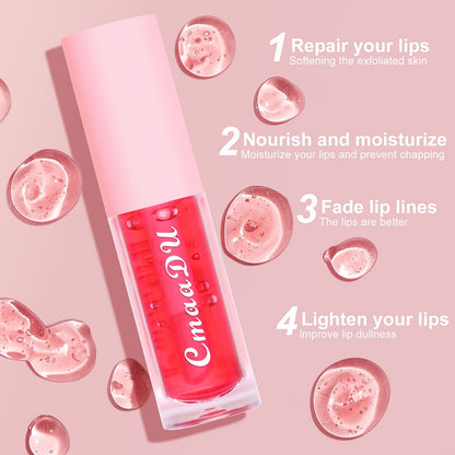 Vibrant Color Changing Lip Glaze Gel - Long Lasting, Moisturizing, Waterproof, Nourishing Lipstick for All Skin Types, Perfect Valentines Day Gift for Women