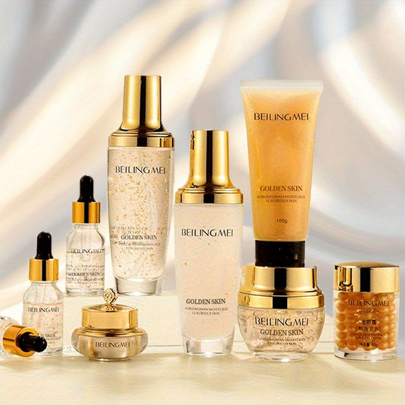 Korean Skincare Set for Women - 9pcs - Deep Hydration & Firming with Snail Mucin, Collagen, Niacinamide - Hypoallergenic - Suitable for All Skin Types - Ideal Gift Box for Women