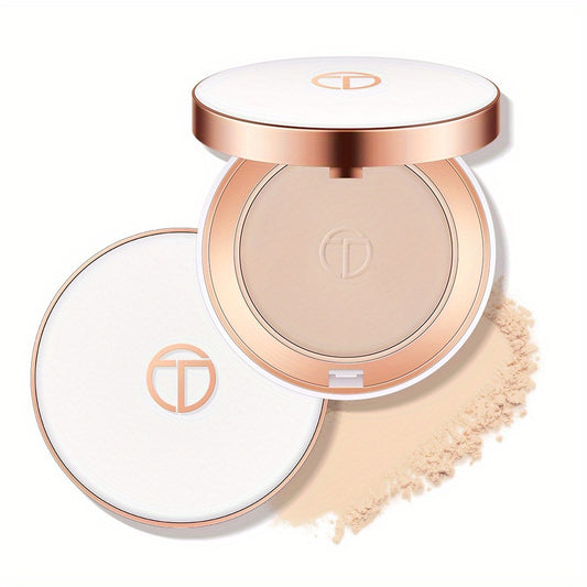 3 Colors Silky Finish Face Setting Powder - Oil Control, Waterproof, Full Coverage Foundation with Flawless Finish, Built-in Mirror for Easy Touch-ups, Long-lasting, Matte Effect, Suitable for All Skin Types