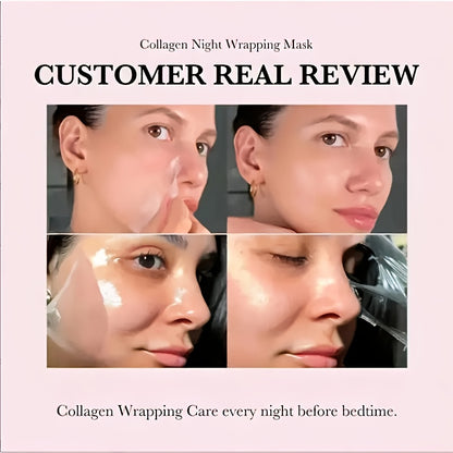 Medicube-Bio Collagen Overnight Mask with Brush - Elasticity and Moisturizing Care, Contains Collagen - Korean Skincare Product, 2.53oz