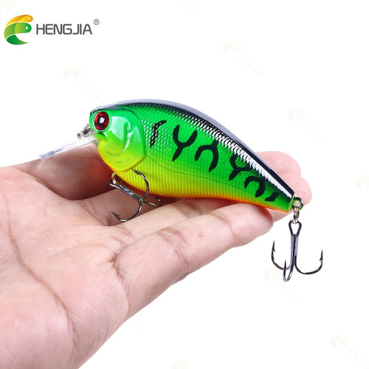 6pcs Shallow Diving Crankbait - Catch More Bass & Pike with Artificial Wobbler Hard Bait Fishing Lure!