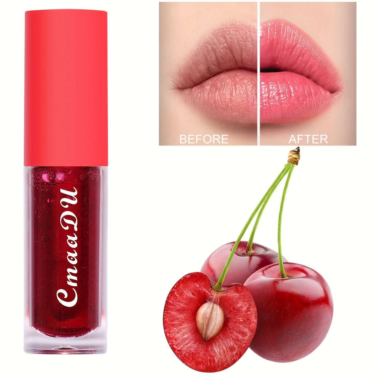 Vibrant Color Changing Lip Glaze Gel - Long Lasting, Moisturizing, Waterproof, Nourishing Lipstick for All Skin Types, Perfect Valentines Day Gift for Women