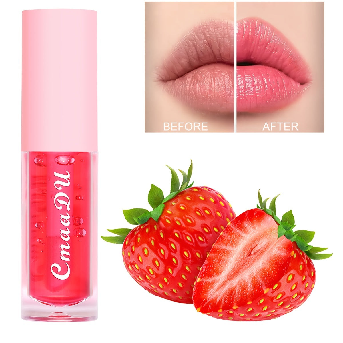 Vibrant Color Changing Lip Glaze Gel - Long Lasting, Moisturizing, Waterproof, Nourishing Lipstick for All Skin Types, Perfect Valentines Day Gift for Women