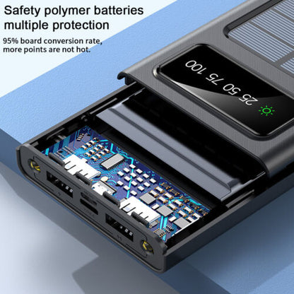 Solar Power Bank 900000mAh Tragbar Externer Batterie Ladegerat Fur Alle Handy DE