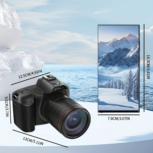 CR60 Supports 128GB Memory, 6400W Pixels, 4K Recording, 3-inch IPS Screen, Dual Lens, Large Aperture, Ultra Long Battery Life, 16X Anti Shake Zoom, IR-CUT Night Vision Digital Camera