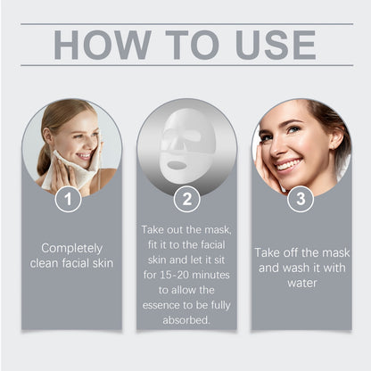 16-Pack Bio Collagen Face Masks with Hyaluronic Acid - Firming & Moisturizing Skincare, Alcohol-Free for All Light Beige Types, Korean Skincare Essentials, Perfect Mother's Day Gift, Face Light Beige Care