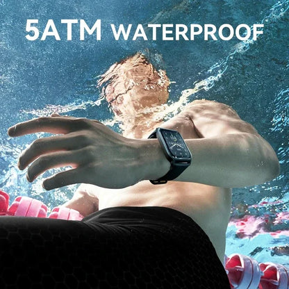 Alexa Built-In Smart Watch for Men Fitness Tracker Heart Rate Sleep SpO2 Monitor 100 Sport Modes 5ATM Waterproof Compatible IOS