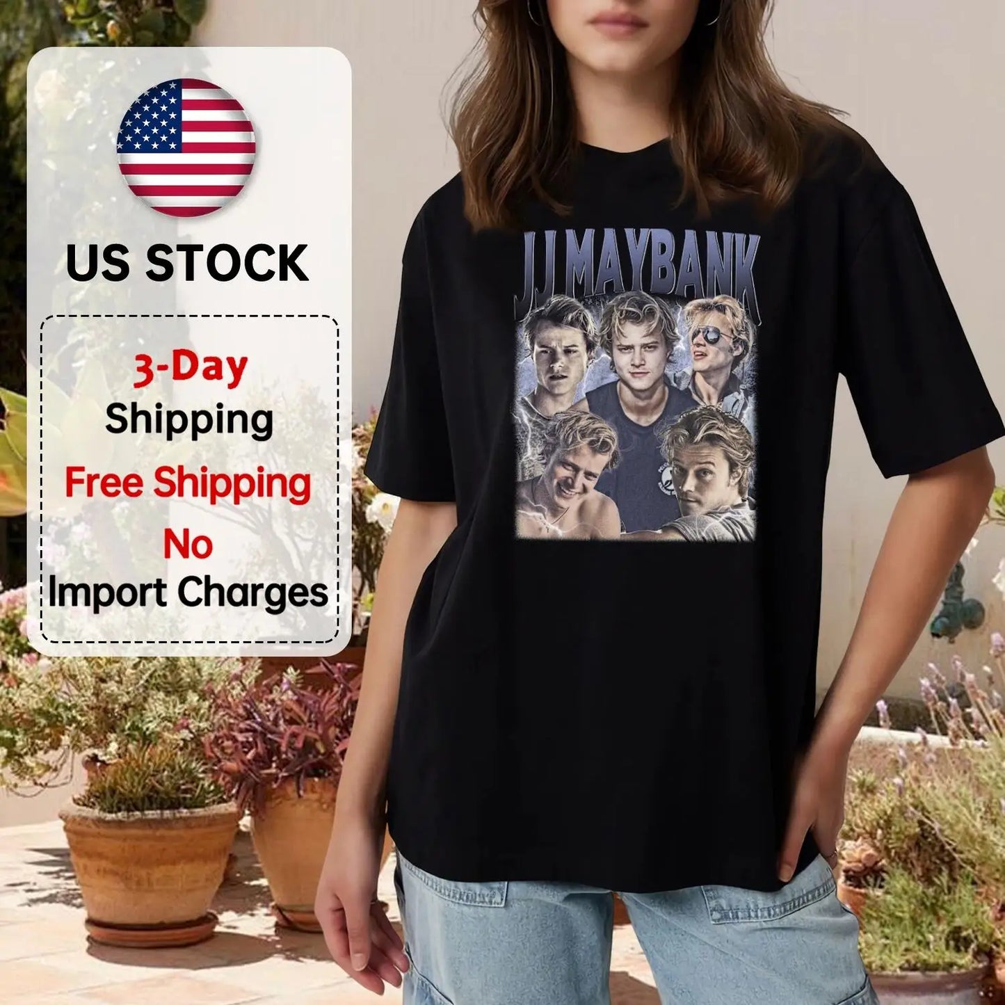 Women's JJ Maybank Bootleg Vintage T-Shirt - Christmas Gift for Ladies