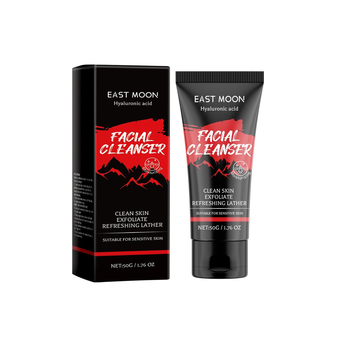 East Moon Moisturizing Facial Cleanser Gently Cleanses Face With Refreshing, Comfortable, Hydrating, Tender Skin And Dense Foam