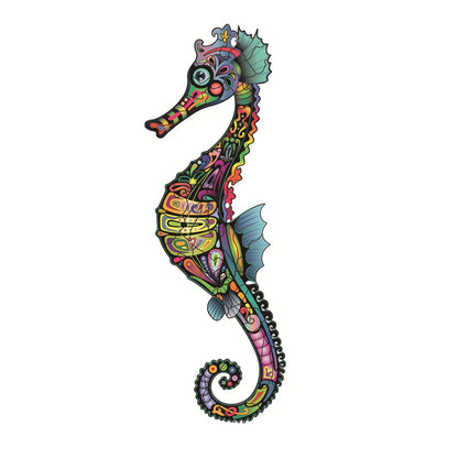 FCJ Christmas Gift Colorful Wooden Jigsaw Puzzles Each Piece Is Animal Shaped Elephant Turtle Puzzle