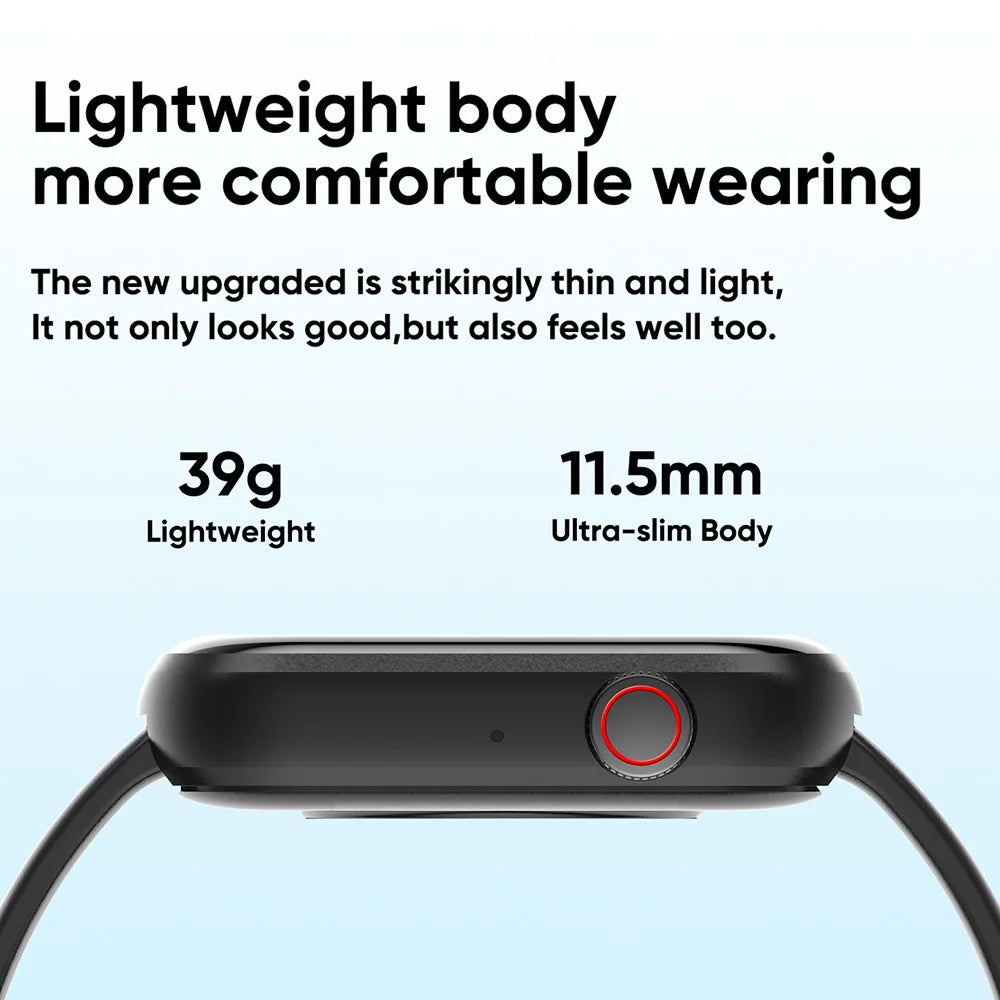 SENBONO Life3  Smart Watch Men square HD Screen Blue Tooth Call Heart Rate Water Proof Sport Smartwatch Women for IOS Android