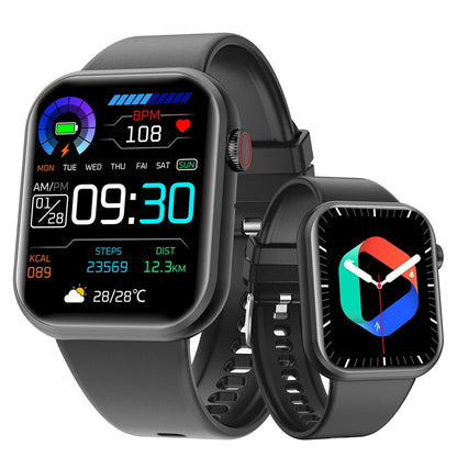 SENBONO Life3  Smart Watch Men square HD Screen Blue Tooth Call Heart Rate Water Proof Sport Smartwatch Women for IOS Android