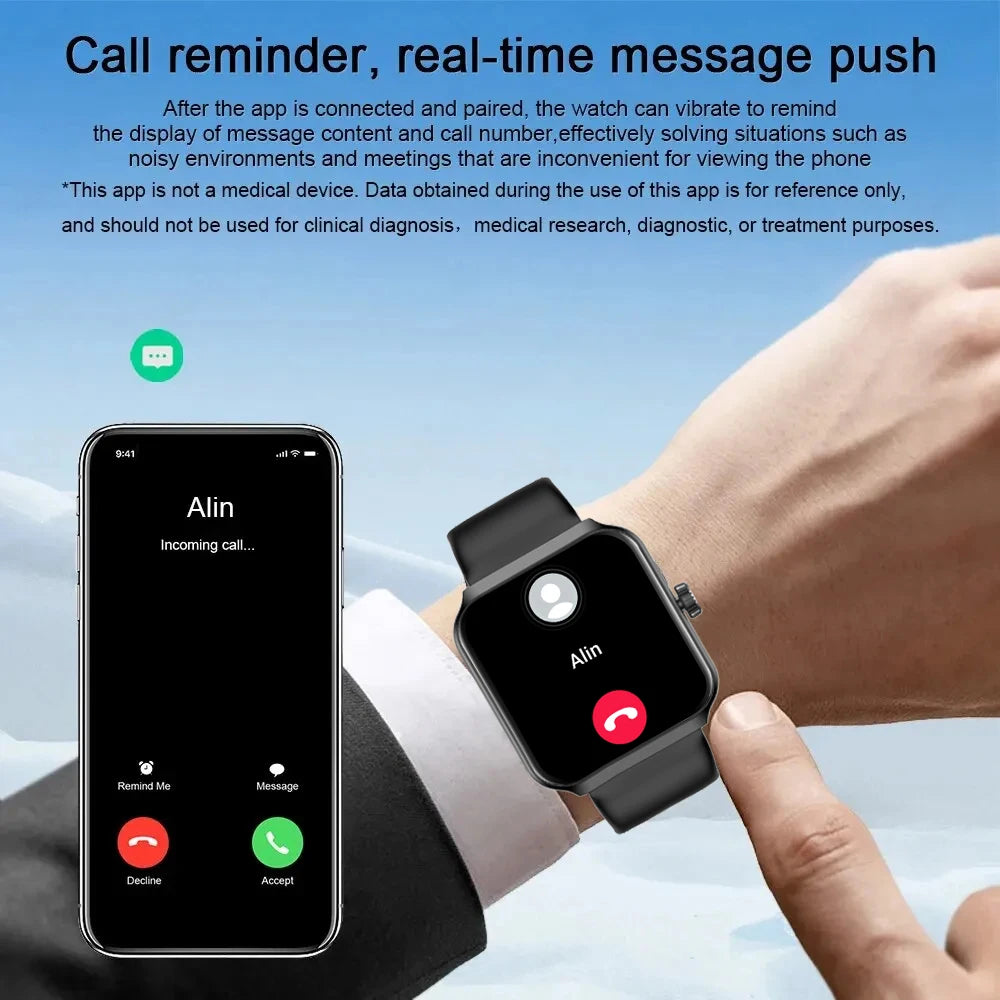 SENBONO NX25 New SmartWatch Women Men square Screen Sports Waterproof Answer Call Heart Rate Tracker Clock Men Women Smart Watch