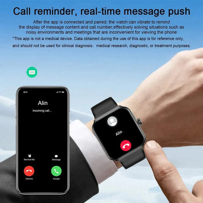 SENBONO NX25 New SmartWatch Women Men square Screen Sports Waterproof Answer Call Heart Rate Tracker Clock Men Women Smart Watch