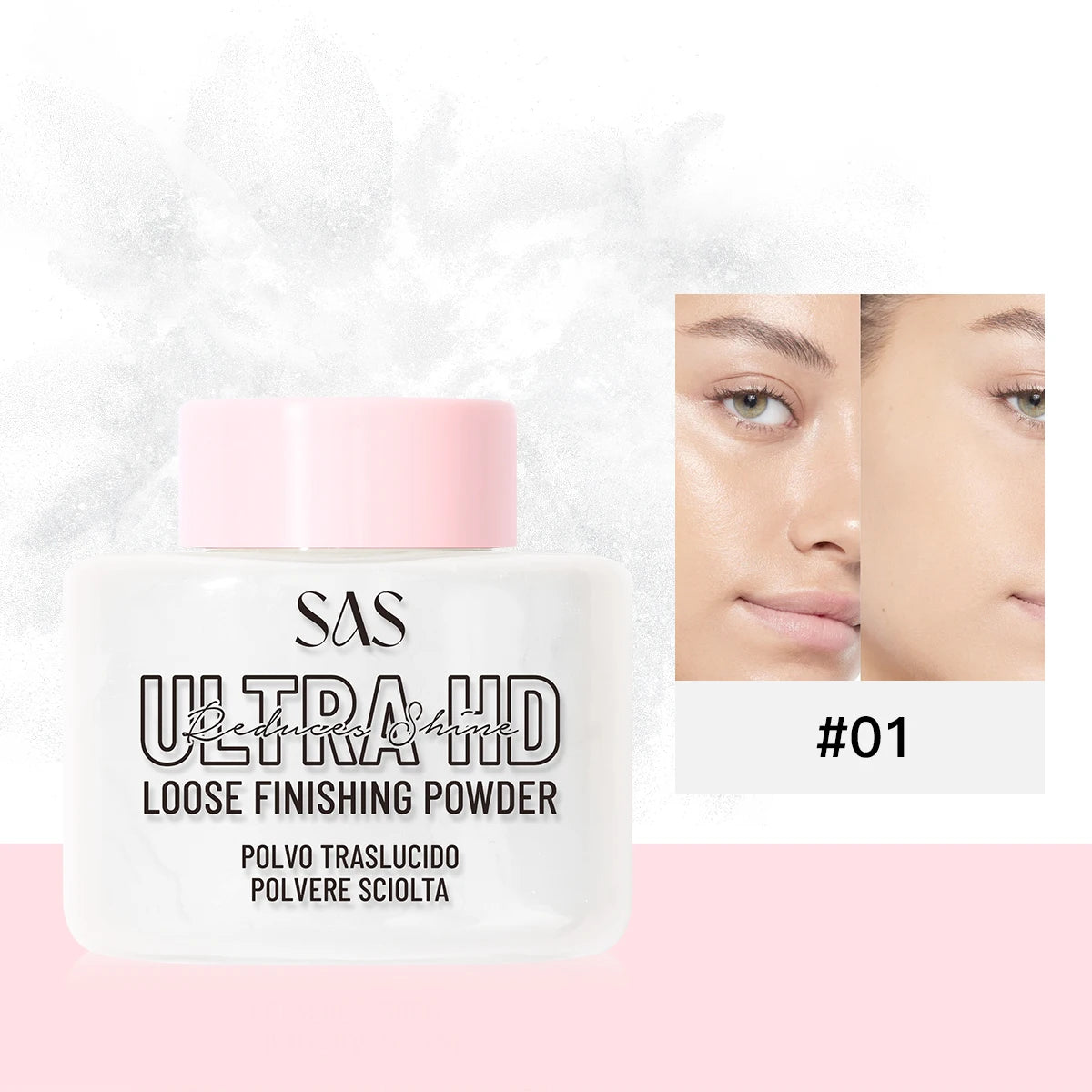 Setting powder, oil-control matte makeup effect, long-lasting waterproof, brightens skin tone, creates a perfect makeup