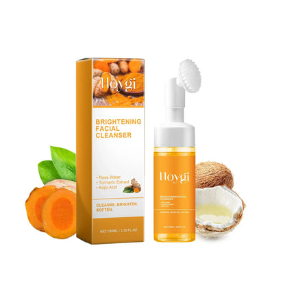 Restore Skin Radiance! Hoygi Turmeric Facial Cleanser Deep Cleansing Moisturizing Whitening and Skin-Purifying Fading Acne Marks