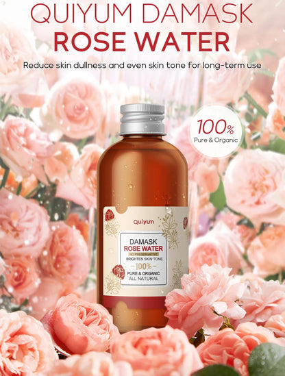 Face Care Rose Water Nourishing Skin Improve Dullness  Facial Toner Damask Hydrosol Korean Skincare Products 100ml