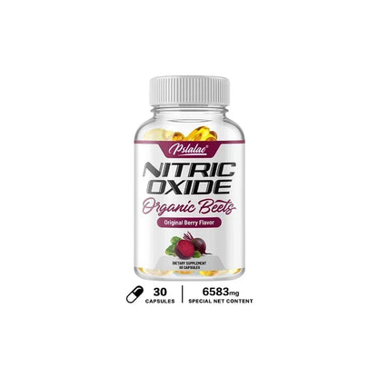 Nitric Oxide Supplement Beetroot Powder Capsules – Non-GMO and Gluten-Free Supplement
