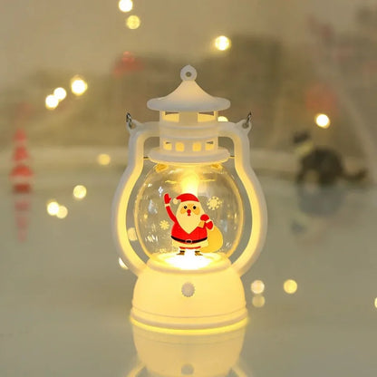 Christmas Ornaments LED Lantern Light Santa Claus Merry Christmas Decorations for Home 2024 Xmas Santa for Baby New Year Gift