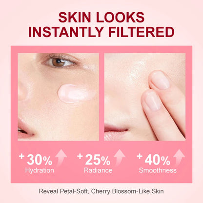 AUQUEST Sakura Face Cream Whitening Nourishing Smooth Wrinkles Hyaluronic Acid Moisturizing Korean Skin Care Cosmetics