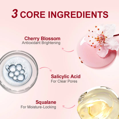 AUQUEST Sakura Face Cream Whitening Nourishing Smooth Wrinkles Hyaluronic Acid Moisturizing Korean Skin Care Cosmetics