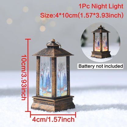 Christmas Lantern Light Merry Christmas Decorations for Home 2025 Navidad Christmas Tree Ornaments Xmas Gifts New Year 2026