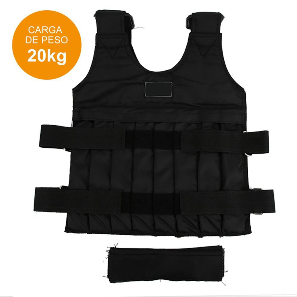 20kg/50kg Run Loading Weighted Vest Adjustable Exercise Training Fitness Jacket Gym Workout Boxing Vest Weight Waistcoat