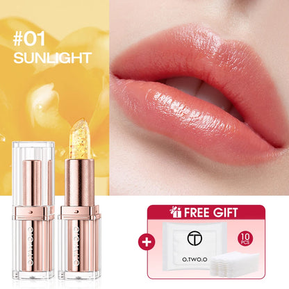 O.TWO.O Color Changing Lipstick 3-in-1 Lip Blam Transferproof Long Lasting Non-Sticky Moisturizing Glossy Shine Lip Gloss Makeup