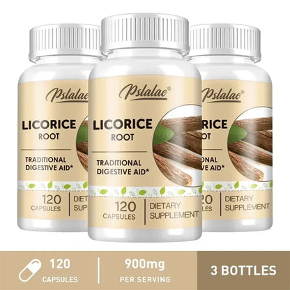 Licorice Root Capsules - Relieves Occasional Heartburn and Indigestion, Soothes An Upset Stomach, Improves Digestion, Non-GMO