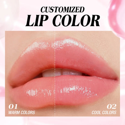 O.TWO.O Color Changing Lipstick 3-in-1 Lip Blam Transferproof Long Lasting Non-Sticky Moisturizing Glossy Shine Lip Gloss Makeup