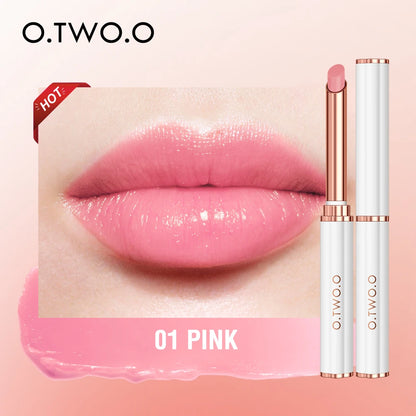 O.TWO.O Color Changing Lipstick 3-in-1 Lip Blam Transferproof Long Lasting Non-Sticky Moisturizing Glossy Shine Lip Gloss Makeup