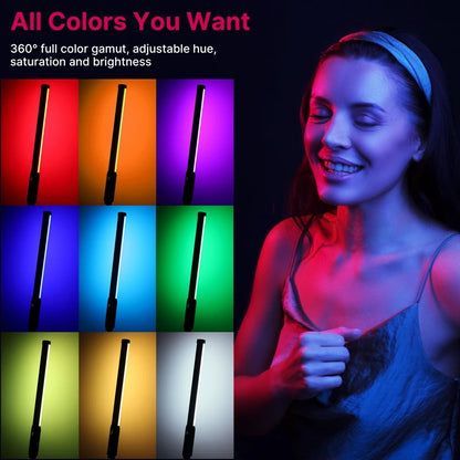 Ulanzi VL119 RGB Handheld Light Wand 2500-9000K Diammable Lightweight 50cm RGB Stick Light Rechargable Photography Lighting Vlog