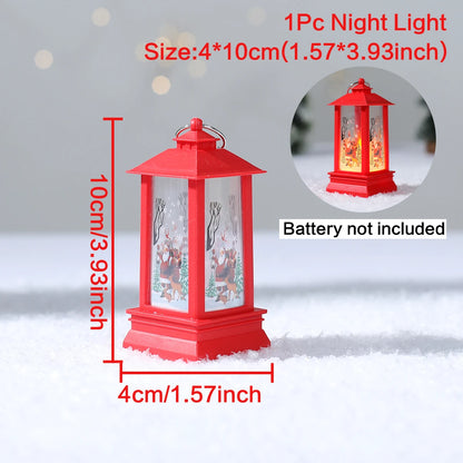 Christmas Lantern Light Merry Christmas Decorations for Home 2025 Navidad Christmas Tree Ornaments Xmas Gifts New Year 2026