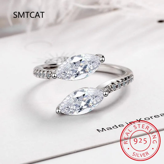 3.26cttw All Moissanite Rings GRA Woman Sparkling Diamond Wedding Band Anniversary Engagement Ring 925 Sterling Silver Jewelry